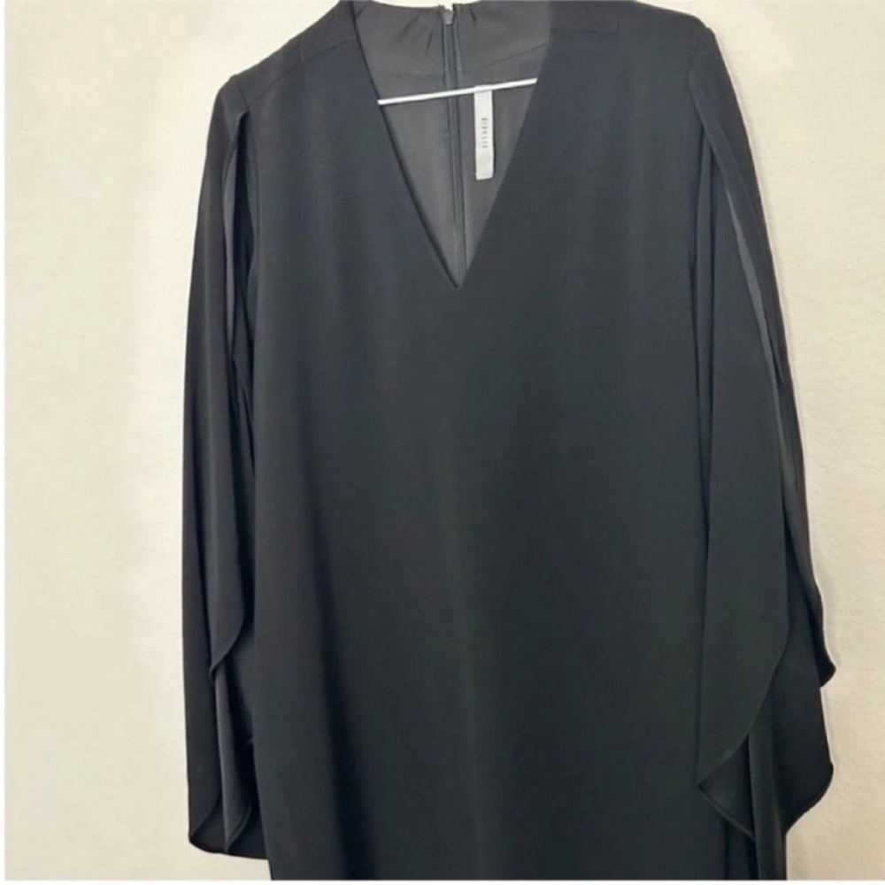 Dion Lee Long Cape Sleeve Midi Dress Black - Picture 4 of 9